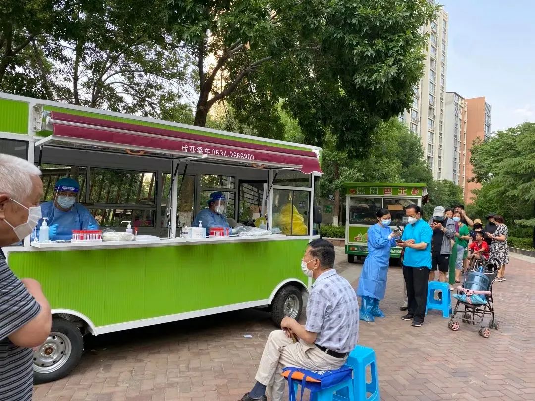 濟南市中區“愛心核酸檢測車”亮相十六里河街道
